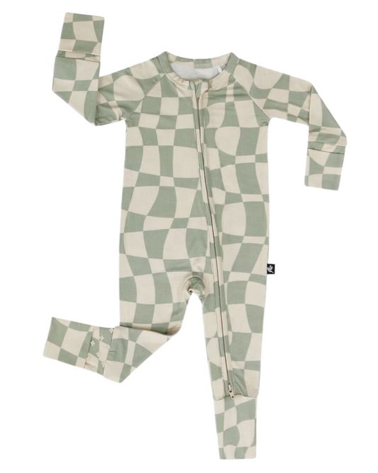 Ivy Wavy Checkers Romper